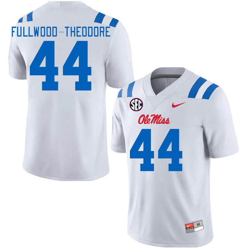 Men #44 Nyseer Fullwood-Theodore Ole Miss Rebels 2024 New Uniforms College Football Jerseys Stitched